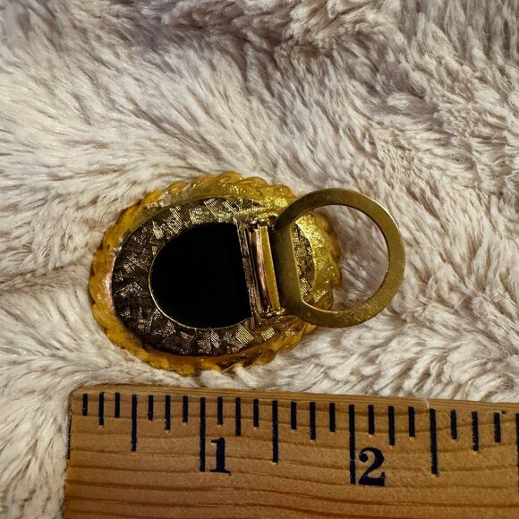 Vintage Victorian Woman Cameo Scarf Clip [Jewelry 034] - Picture 4 of 4